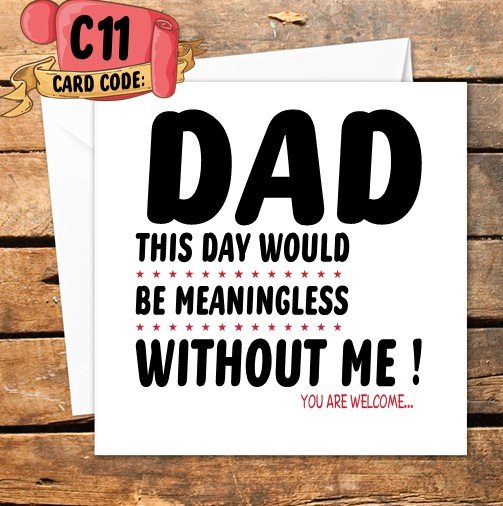 Crafty Greeting Card - Fathers Day Bundle (B11)