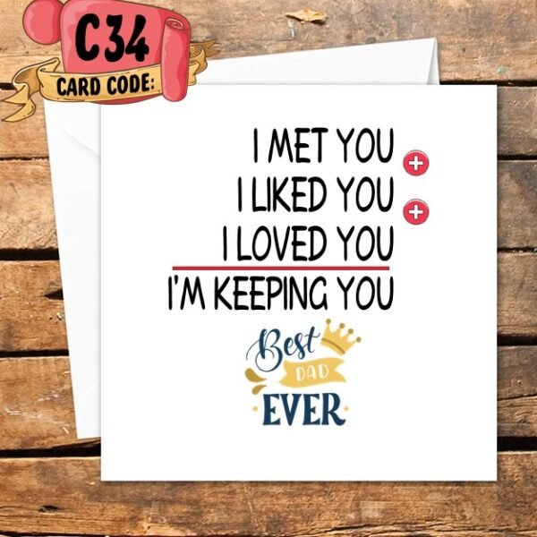 Crafty Greeting Card - Fathers Day Bundle (B34)