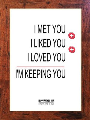 Picture Perfect - Fathers Day Print - C34