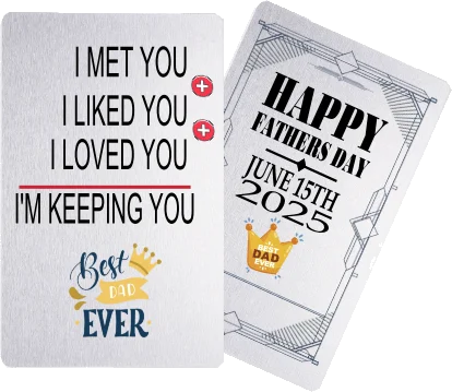Fathers Day - Wallet Keepsake 34