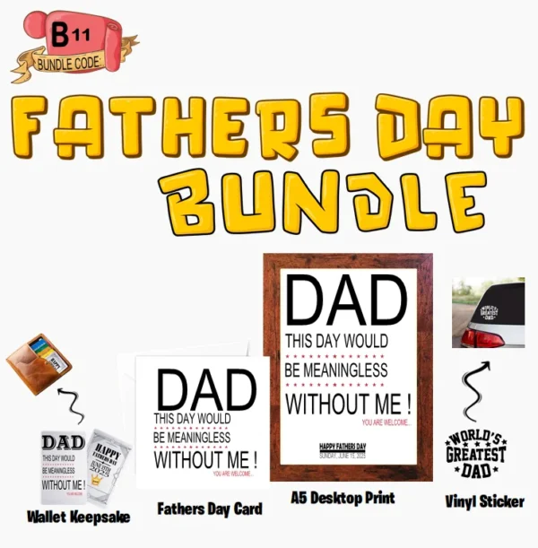 Crafty Greeting Card - Fathers Day Bundle (B11)