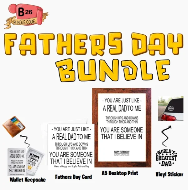 Crafty Greeting Card - Fathers Day Bundle (B26)