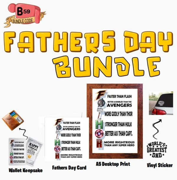 Crafty Greeting Card - Fathers Day Bundle (B59)