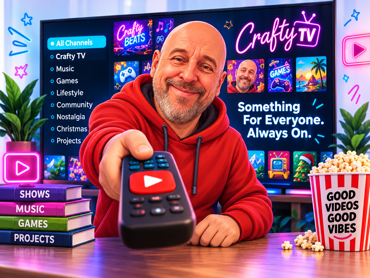 CRAFTY YOUTUBE TV - HERO ARTWORK